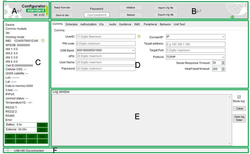 gps tracking device configuation software