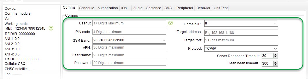 gps tracking device configuation software