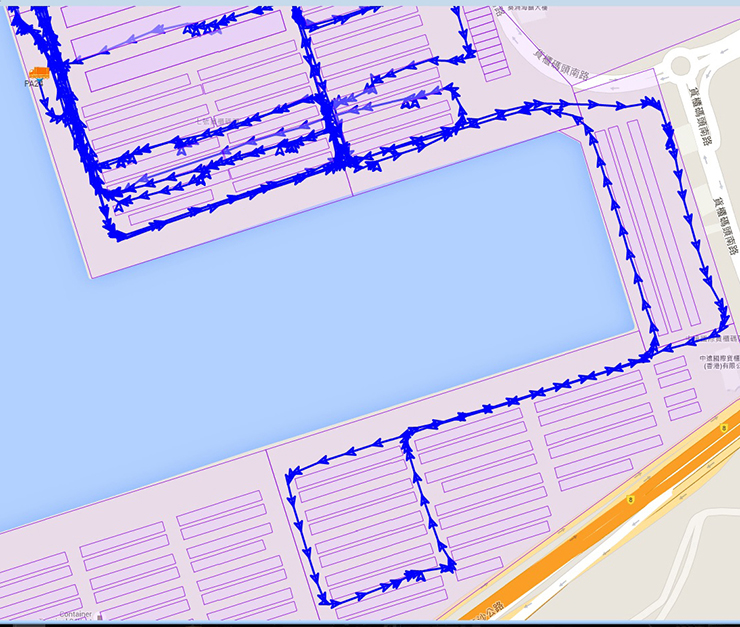 vehicles traces on gps tracking software