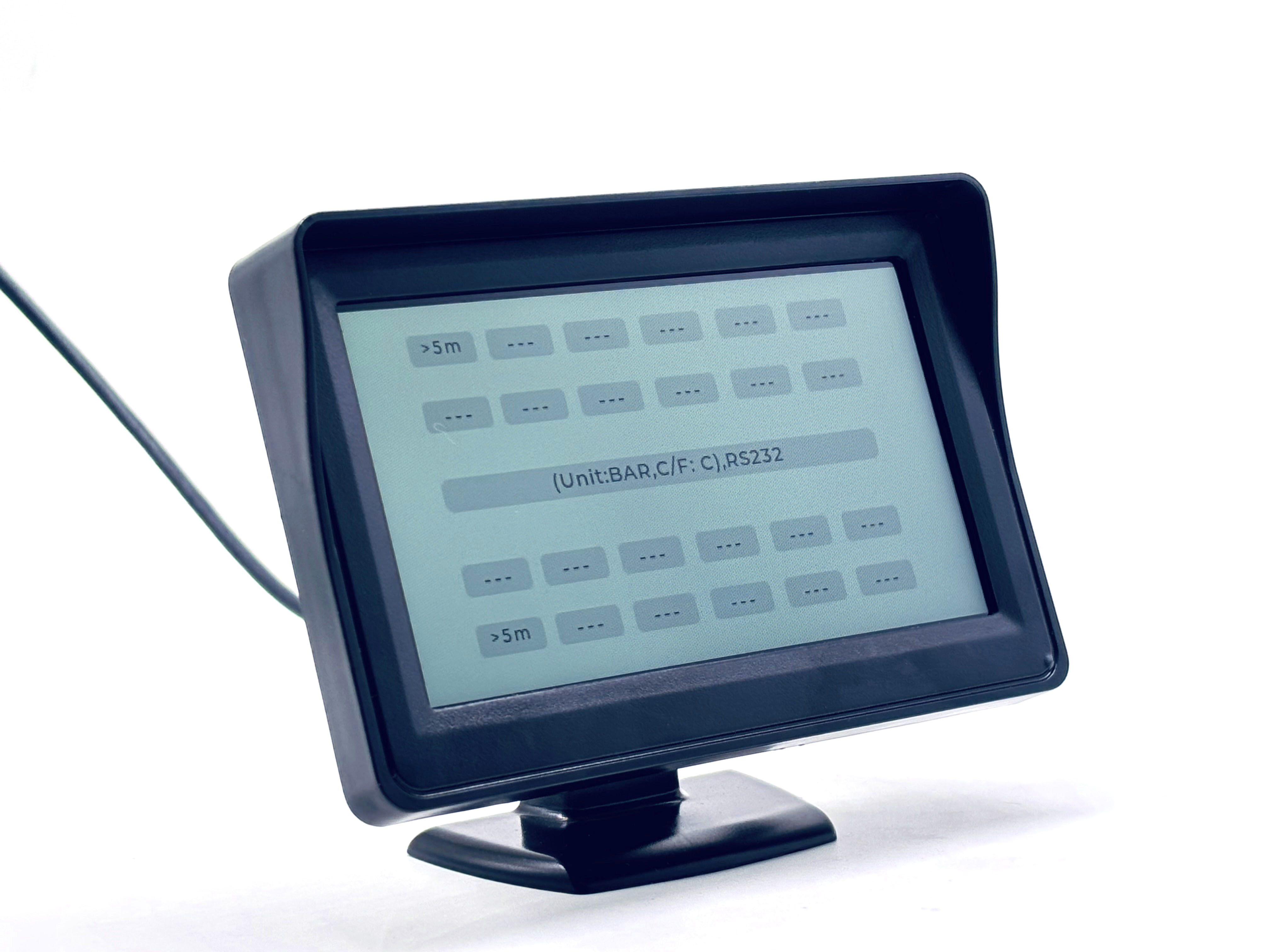 color screen display for tire pressure monitoring system