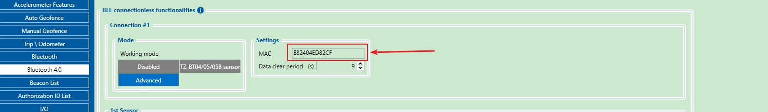 Teltonika GPS tracker with TPMS receiver TP07 via bluetooth