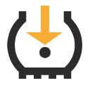 TPMS alerts: tire pressure low